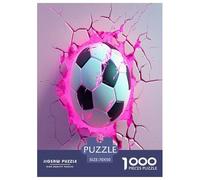 Football Puzzles 1000 Pièces Cadeau Unique Jeu Éduchatif Défi Jouet À De Qualité Supérieure Peinture Art pour Adultes Et Enfants 70x50cm/1000pcs