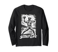 Football Scout Scout Life Retro Scouting Illustration Manche Longue