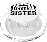 Football Sisters That's My Big Bro Little Sister Biggest Fan PopSockets PopGrip pour MagSafe