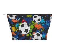 Football, Sport, Ballon, Athlétique, Trousse de Toilette Trousse de Maquillage Sac à cosmétiques Trousse de Toilette de Voyage Portable