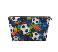 Football, Sport, Ballon, Athlétique, Trousse de Toilette Trousse de Maquillage Sac à cosmétiques Trousse de Toilette de Voyage Portable