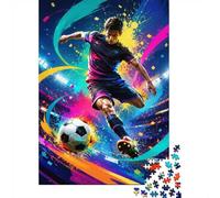 Football Stade Joueur 1000pcs Mini Puzzle pour Famille Difficile | 52x38cm Carton Décor Salon Structure Durable Cadeau Anniversaire Soulagement Du Stress