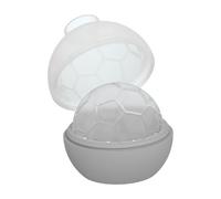 Football Style Ice Sphere Mold - Silicone Ball Creator, Easy Demold Beverage Cooling Tray, Athletic Inspired Ice Shaper, Durable Reusable Chilling Container | Home Entertaining Events, Spirits