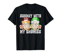 Football Sunday with My Gnomies American Football GNOME Dad T-Shirt
