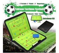 Football Tactique Tableau Pliable Portable Stylo Effaceur 24 Aimant Magnétique Cortical