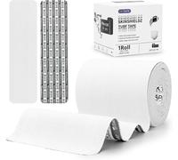 Football Tape,Ruban Adhésif Pour Le Rugby Prédécoupée,Extra Large,Résistante À L'eau,Durable Et Super Adhésive Pour Kinésiologie,10cm X 6.4m,Blanc