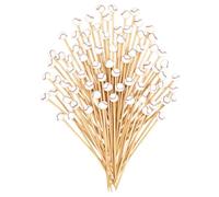 Football Toothpicks Appetizers, Decorative Long Appetizer Picks, 4.72 Inches Soccer Baseball Cupcake Toppers, 100-Piece Food Skewers, Perfect for Holiday and Birthday Parties