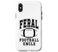 Football Uncle Loud Proud Feral Uncle Football Greatest Fan Coque pour iPhone X/XS