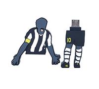 FOOTBALL USB Clé USB Drive 3.0 avec forme d'Alex Del Piero capitaine 64 Go lecteur de mémoire flash Stylo Disk Pen Drive haute vitesse idée cadeau pour les fans Juventini