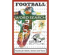 Football Word Search Puzzle Book: Word Searches with Easy to Read Print about Football, Football Plays, Football Equipment and more! {6X9 inches,110 ... for Vacations, Holidays or Relaxation