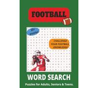 Football Work Search Puzzle Book: Word Searches with Easy-to-read Print About Football, Sports, Athletes and More | 6x9 inches | 110 Pages | 50+ Puzzles... Gift for Vacations, Holidays and Free Times.