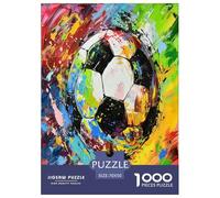 FootballPattern Puzzle 1000 Pièces Educa Jouet en Bois Jeu D'Intelligence Décoration Intérieure Jeu Éduchatif Challenge Toy Adultes & Enfants des 14 Ans 70x50cm/1000pcs