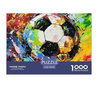 FootballPattern Puzzle The Art of Colour: We are Better at Home - Graffiti Football1000 Pieces, Full Colour Series, Perfectly Matching Pieces, for Adults and Children from 12 Years 70x50cm/1000pcs