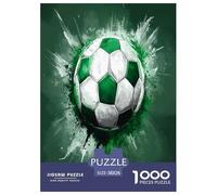 FootballPuzzle 1000 Pieces Cadeau Unique Jeu Éduchatif Challenge Toy À De Qualité Supérieure Peinture Art pour Adultes Enfants 38x26cm/1000pcs