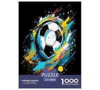 FootballPuzzles 1000 Pièces Cadeau Unique Jeu Éduchatif Défi Jouet À De Qualité Supérieure Peinture Art pour Adultes Et Enfants À Partir De 14 Ans 38x26cm/1000pcs