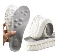 FootFix Semelles orthopédiques, pour adultes et enfants, pour le sport et la vie quotidienne, respirantes, absorbant les chocs, gris, taille 37 à 38
