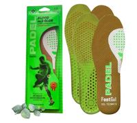 Footgel - Semelles Padel Pack 2 Paires | Semelles Gel Sport Homme/Femme Respirantes, Confortables | Stabilisatrices, Préviennent les Blessures, Douleurs aux Pieds, Genoux et Lombaires | Tailles 35 à