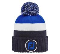 FootJoy Bonnet à Pompon pour Homme - Bleu Marine/Blanc/Bleu - 1 EU