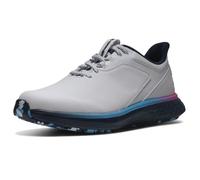 Footjoy Chaussures de Golf FJ Pulse pour Homme, Blanc/Bleu Marine/Rose, 42 EU M