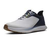 Footjoy Chaussures de Golf FJ Pulse pour Homme, Blanc/Gomme/Bleu Marine, 42 EU M