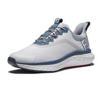 FootJoy Chaussures de golf Fj Quantum pour homme, blanc/bleu/rouge, 41 EU