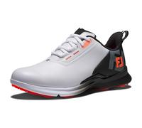 FootJoy Chaussures de golf Fuel Sport pour homme, Blanc/noir/orange, 44.5 EU