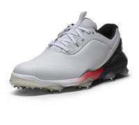Footjoy Chaussures de Golf Tour Alpha pour Homme, Blanc/Noir/Rouge, 40 EU M