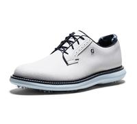FootJoy Chaussures de golf Traditions Blucher pour homme, Blanc/bleu ciel/camouflage, 42 EU