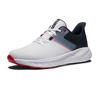 Footjoy Chaussures FlexGolf pour Homme, Blanc, Bleu Marine, Rouge., 42 EU