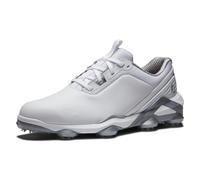 FootJoy Chaussures Tour AlphaGolf pour Homme, Blanc Blanc Argent, 43 EU