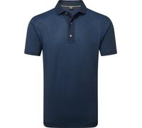 Footjoy Etched Texture Print Lisle Mens Navy XL Chemise polo