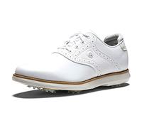 Footjoy Femme Traditions Chaussures de Golf, Blanc, 38 EU Ancho