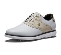 FootJoy Femme Traditions Plate-Forme, White Tan Black, 40 EU Large