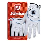 Footjoy Gant de Golf Junior Main Gauche (pour Golfeur droitier), Blanc/Cobalt, Taille S