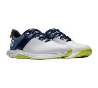 FootJoy Homme Prolite Chaussure de Golf, Blanc, Bleu Marine, Citron Vert, 42 EU