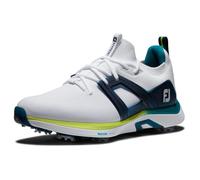 Footjoy Homme Hyperflex Chaussure de Golf, Blanc/Vert Citron/Bleu Marine, 43 EU