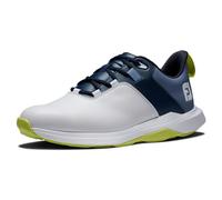 FootJoy Homme Prolite Chaussure de Golf, Blanc, Bleu Marine, Citron Vert, 42 EU