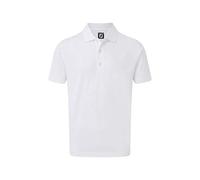 Footjoy Homme Stretch Pique Solid Rib Knit Collar Polo Not Applicable, Blanc (Blanco 90084), X-Large