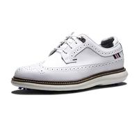 FootJoy Homme Traditions Bouclier Chaussures de Golf, Blanc, 45 EU
