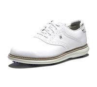 Footjoy Homme Traditions Chaussure de Golf, Blanc/Blanc, 44 EU Large