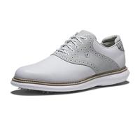 FootJoy Homme Traditions Chaussure de Golf, Blanc, Gris, Blanc, 43 EU