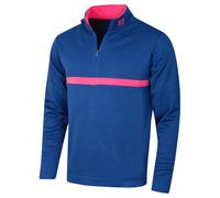 FootJoy Hommes Médaillon Rayure Couche Milieu Extensible Mèche Golf Pull 41% OFF