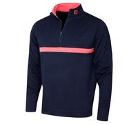 FootJoy Hommes Médaillon Rayure Couche Milieu Extensible Mèche Golf Pull 41% OFF