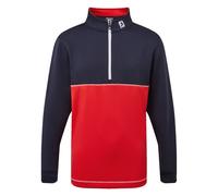 FootJoy Junior Garçons Bloc Couleur Chill-Out Demi Zip Golf Pull FJ 2022