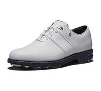 FootJoy Premiere Series Packard Chaussures de golf pour homme, Blanc/rose/bleu marine, 10 Wide