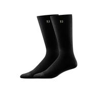 FootJoy Chaussettes ProDry Crew, Noir, Taille Unique (Lot de 2) Homme