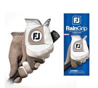 FootJoy RainGrip Paire de gants de golf pour homme Blanc/gris Taille L