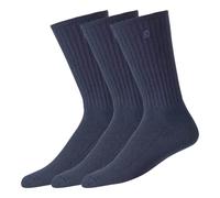 Footjoy Socks ComfortSof Crew Chaussettes, Bleu Marine, S (One Size) Mixte