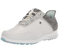 FootJoy Stratos Chaussures de golf style saison précédente pour femme, Blanc/gris/bleu glacier, 35 EU