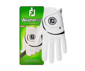 FootJoy WeatherSof 2024 Gant De Golf Homme Blanc (Main Gauche)